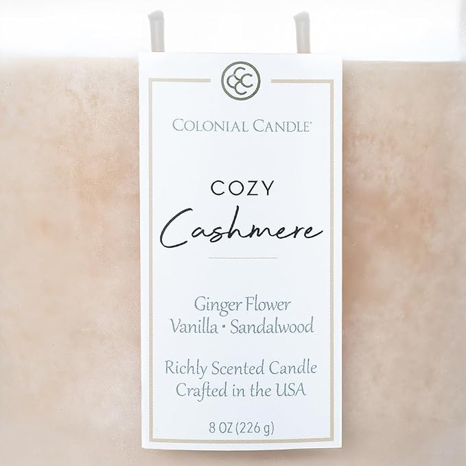 Colonial Candle Cozy Cashmere Scented Candle Jar, Highly Fragranced Candles - Image 5