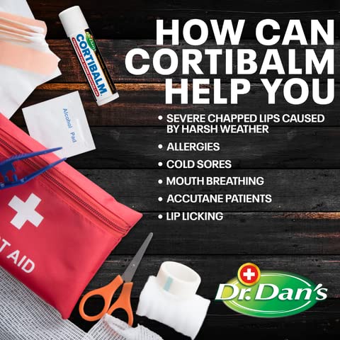 Dr. Dan's Cortibalm- 3 Pack- for Dry Cracked Lips - Image 5