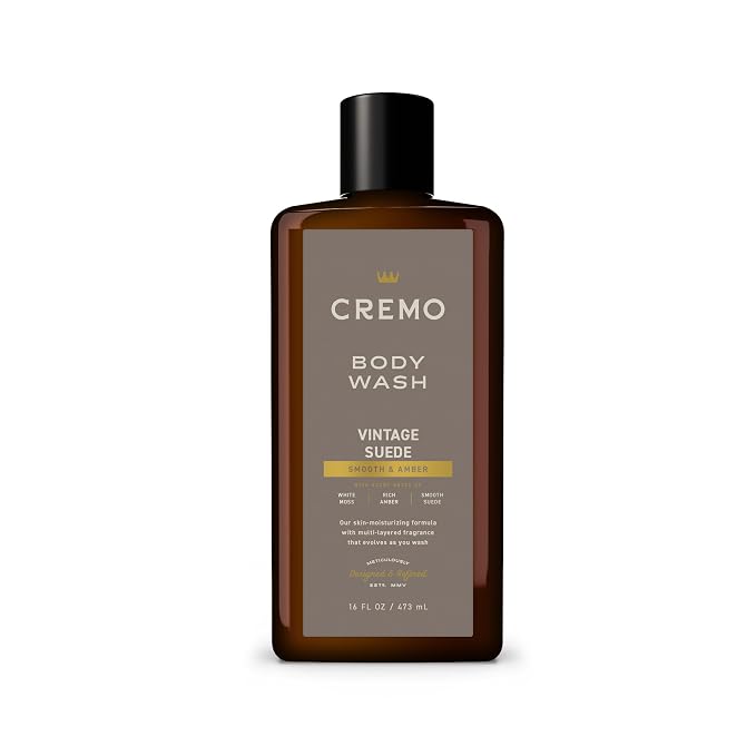 Cremo Body Wash for Men, Rich-Lathering Vintage Suede, 16 Fl Oz by CremoCompany