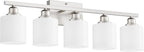 Sailstar 5-Light Bathroom Light Fixture, Brushed Nickel Vanity Lights Over - Image 9