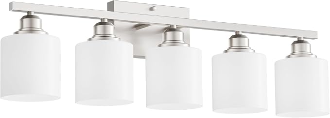 Sailstar 5-Light Bathroom Light Fixture, Brushed Nickel Vanity Lights Over - Image 9