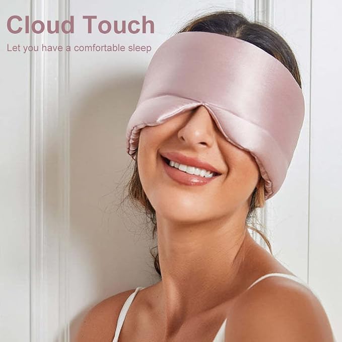 100% Mulberry Silk Eye Mask Blackout Sleeping Eye Cover - Image 7