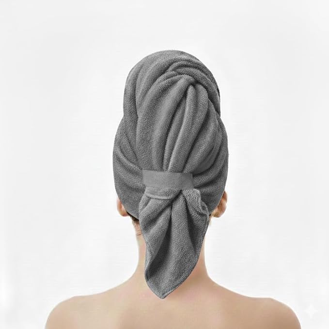 KEEPOZ Cotton Hair Towel Quick Dry Hair Towel Hair Drying Towels Suitable by KEEPOZ