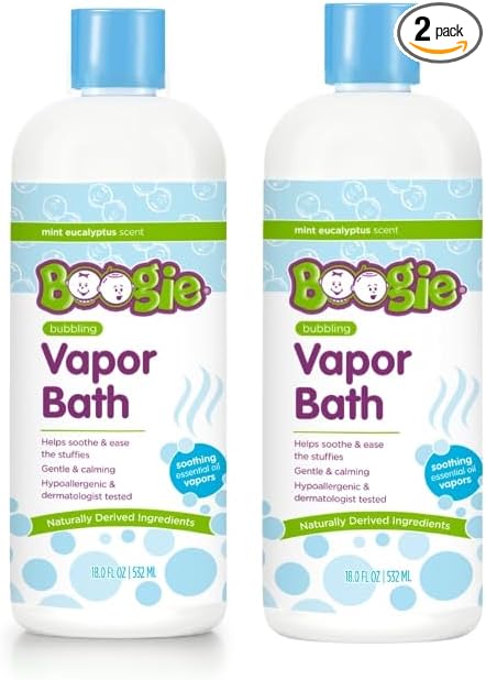 Boogie Kids Botanical Bubble Bath, Soothing Vapor, Made by BoogieBrand