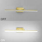 Aipsun 31.5inch Brushed Brass Bathroom Vanity Light Fixtures Modern LED Light - Image 4