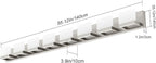 Tipace 8 Lights LED Modern Vanity Light Brushed Nickel Bathroom Lighting - Image 7