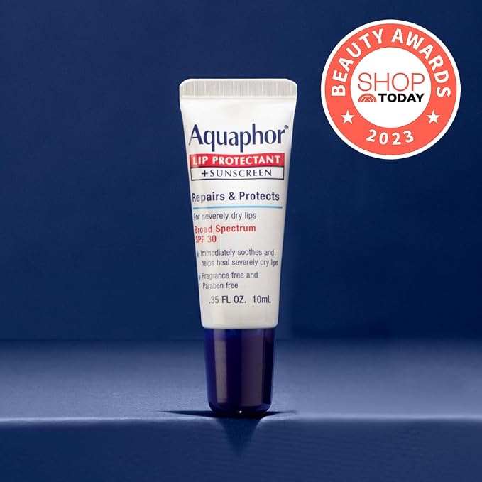 Aquaphor Lip Balm, Lip Repair, SPF 30 | Lip Protectant | 0.35 Oz Tube | Pack of - Image 7