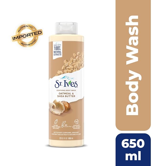 St. Ives Oatmeal & Shea Butter Body Wash | Moisturizing Body Wash - Image 2