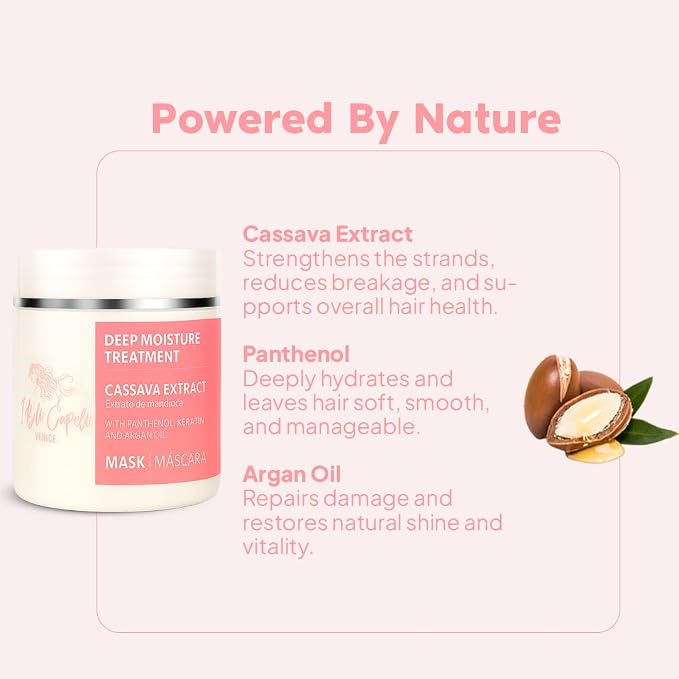I Belli Capelli Venice Cassava Extract & Argan Oil Hair Mask - - Image 5