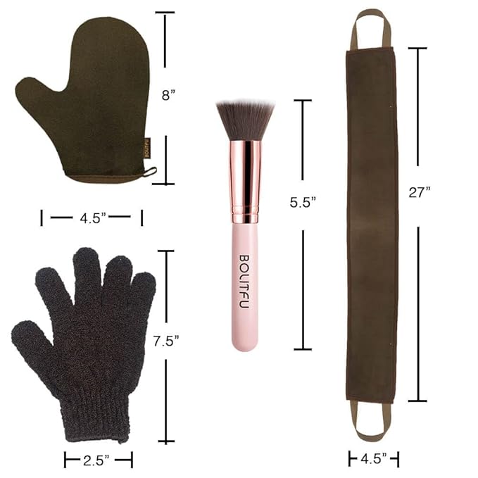 4 Pack Self Tanning Mitt Applicator Kit, - Image 5