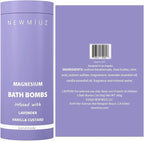 Magnesium Lavender Vanilla Luxury Fizzing Bath Bomb Sensitive Skin Formula - Image 8