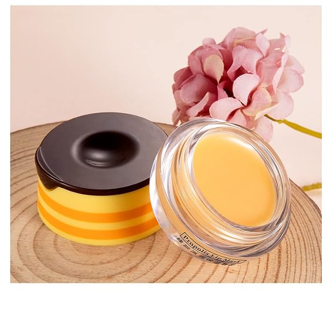 4Pcs Lip Balm Honey Pot, Propolis Moisturizing Honey Lip Mask Lip Balm - Image 6