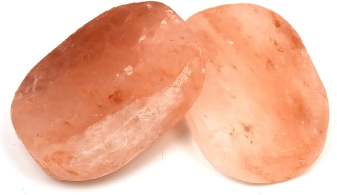 2 Pcs Himalayan Salte Stones Hot Massage Stones Set Warm Rocks Kit by QYLHH
