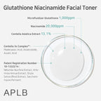 APLB Glutathione Niacinamide Facial Toner | LIPO GLUTA NIAC CEN™ 15.2% 5.41 - Image 4