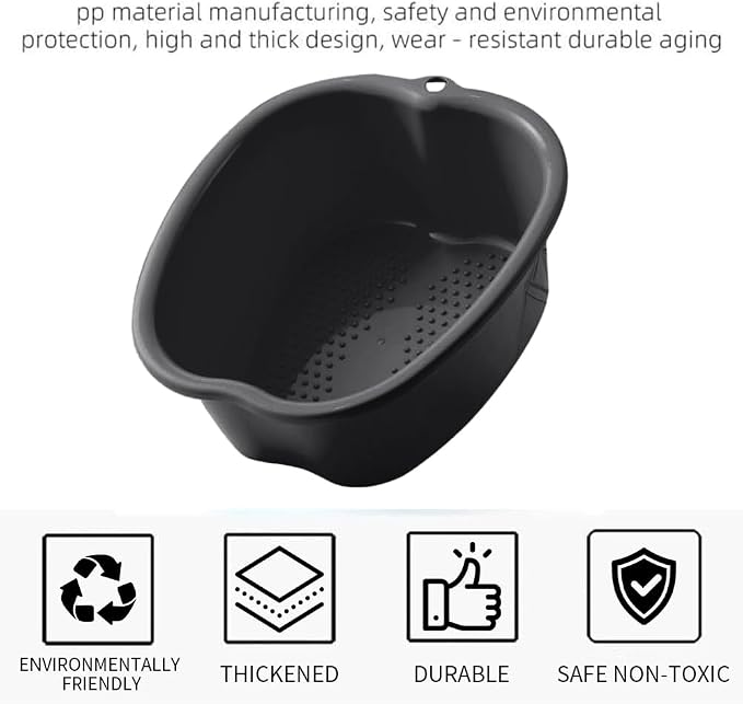 Foot Soaking Tub Sturdy Soaking Feet Bucket Large Size Foot Basin Thickened - Image 5