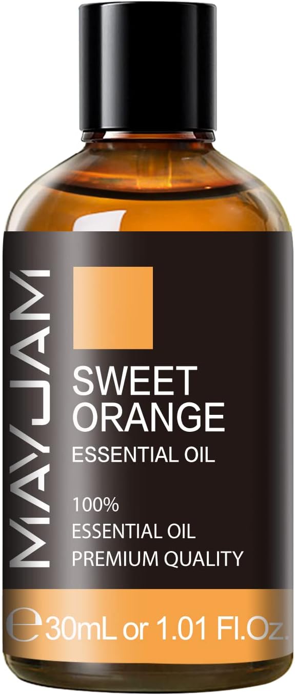 Sweet Orange Essential Oil 30ML/ 1.01FL.OZ, MAYJAM Pure Aromatherapy Sweet by MAYJAM