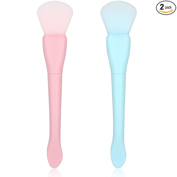 Ouligay 2PCS Silicone Face Mask Brush Applicator Soft Face Mask Applicator Face by Ouligay