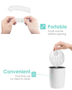 Auban 30PCS Disposable Shower Caps, Plastic Clear Hair Cap Large Thick - Image 4