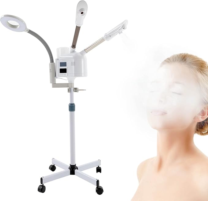 3 in 1 Facial Steamer, Professional Rolling Facial Steamer by SanBouSi