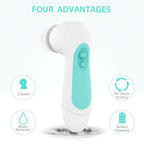 Waterproof Facial Cleansing Spin Brush Set - Image 3