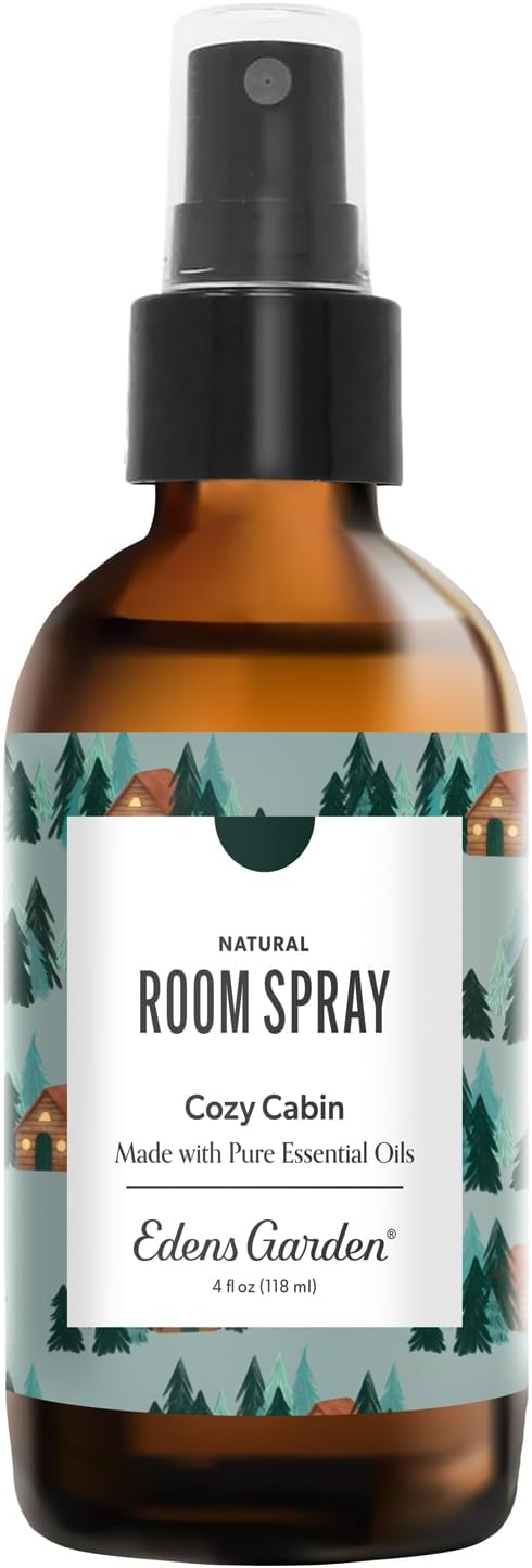 Edens Garden Cozy Cabin Aromatherapy Room Spray – Natural Essential Oil Air by EdensGarden