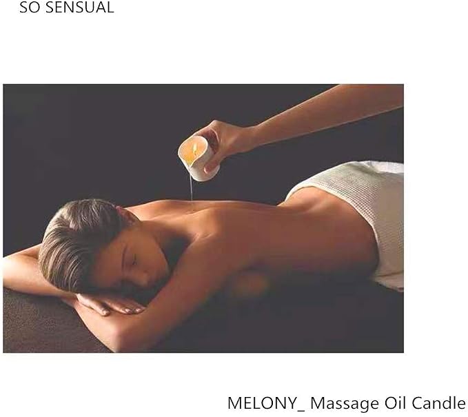 MELONY Soy Massage Oil Candle | Coconut | Low Temp | 2.82 OZ / 80G | Perfect - Image 6