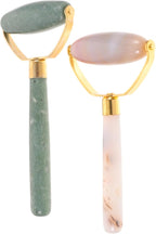 FRCOLOR Jade Rollers Massaging Body Roller 2-Pack Facial Massage Tool by FRCOLOR