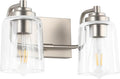SOLFART Brushed Nickel Vanity Light 2 Light Bathroom Vanity Light Bathroom by SOLFART