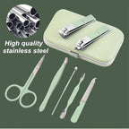 QURIPE 7pcs Manicure Set, Nail Clippers Kit, Stainless Steel Manicure Kit - Image 4