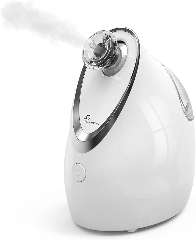 NewWay Nano Ionic Facial Steamer, Adjustable Nozzle Angle Aromatherapy Warm by NewWay