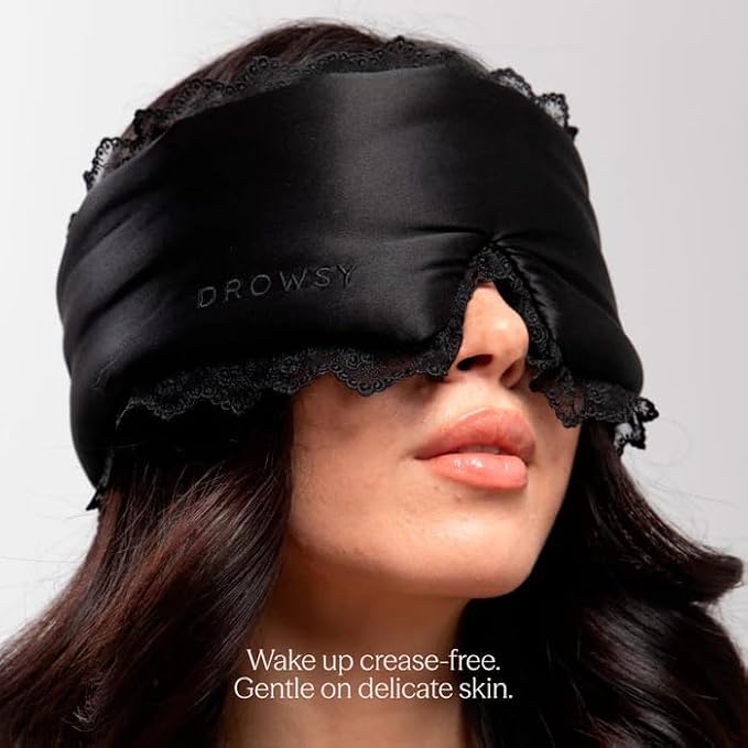 DROWSY Silk Sleep Mask. Face-Hugging, Padded Silk Cocoon - Image 2