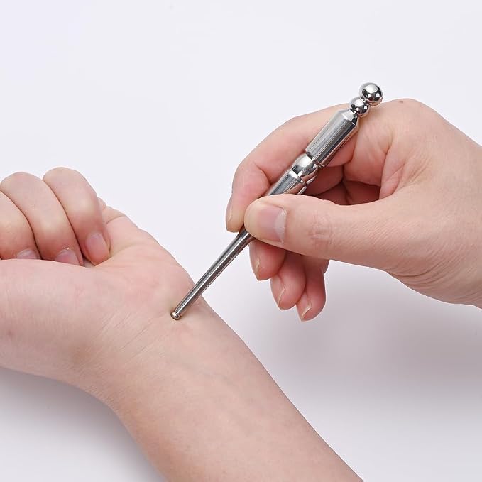 STICKON Stainless Steel Acupressure Pen Trigger Point Massage Tool Relief Pain - Image 4