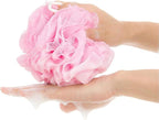 10 Pack of Bath Loofah Shower, Small Size Sponge Pouf Body Scrubber Exfoliator - Image 4