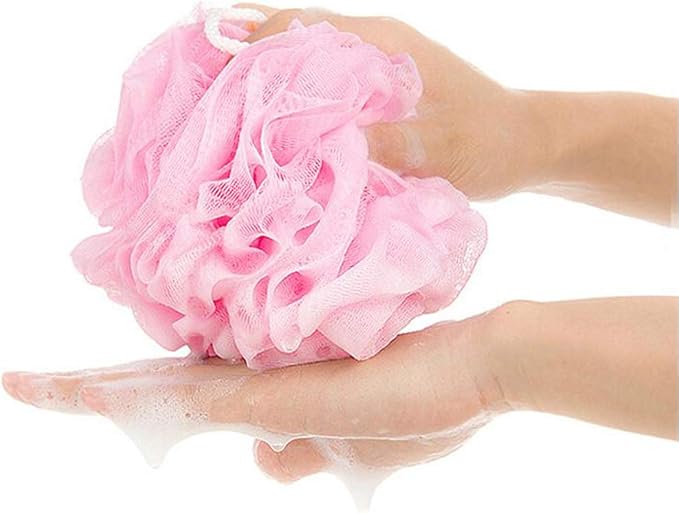10 Pack of Bath Loofah Shower, Small Size Sponge Pouf Body Scrubber Exfoliator - Image 4