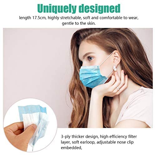 Wecolor 100 Disposable Face Masks - Image 2
