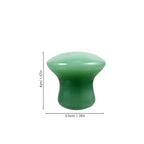 Gatuida 2pcs Green Jade Quartz Massage Rollers Stones Small Facial Massaging - Image 5