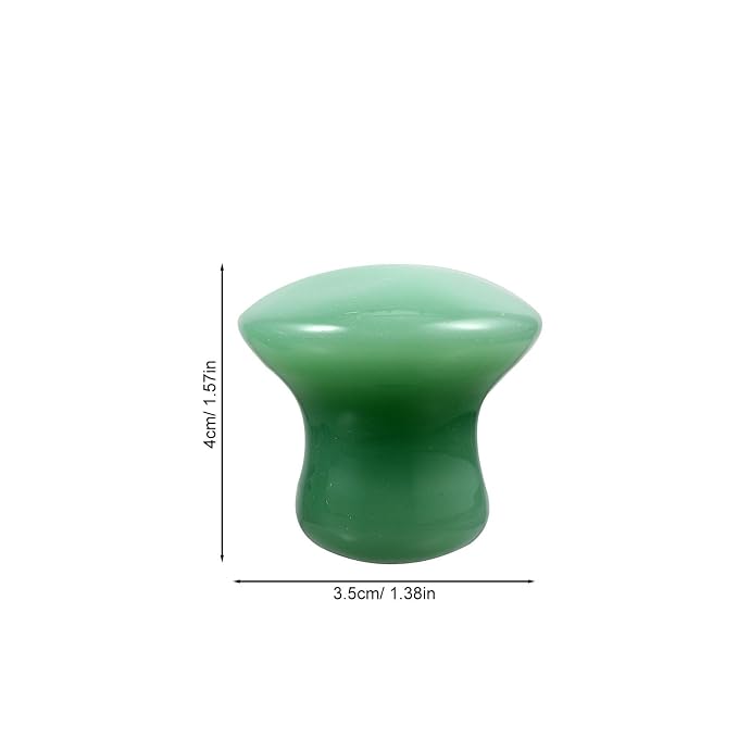 Gatuida 2pcs Green Jade Quartz Massage Rollers Stones Small Facial Massaging - Image 5