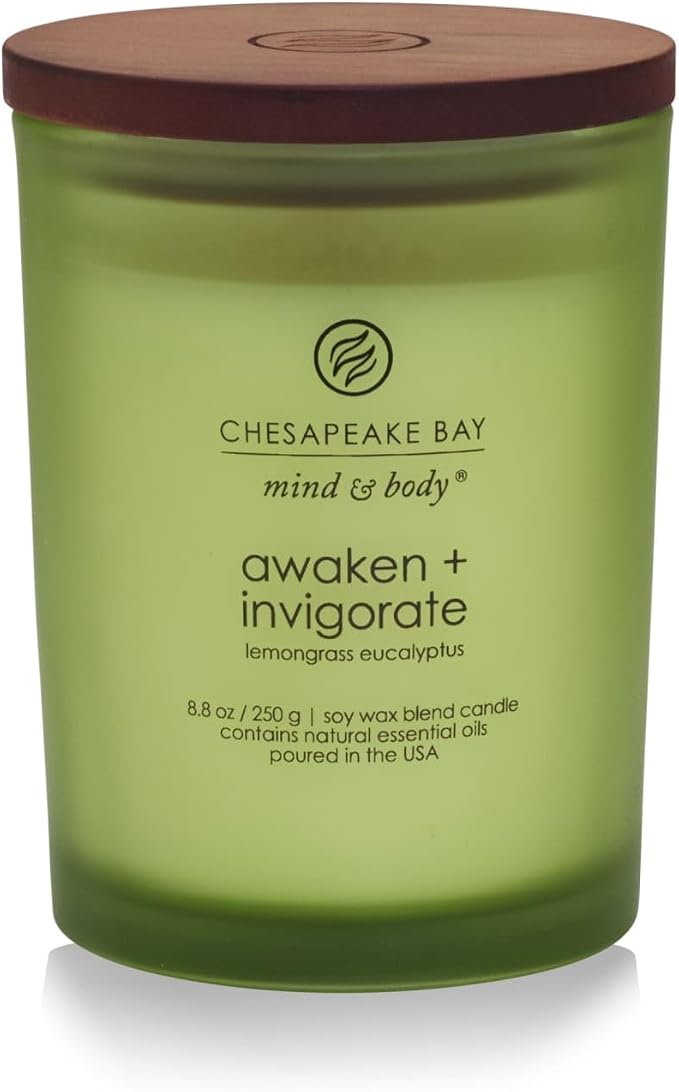 Chesapeake Bay Candle PT40886 Scented Candle Awaken + Invigorate Medium Green by ChesapeakeBayFragrance