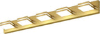 SineRise LED Modern Bathroom Vanity Light Fixtures, Brass Modern Acrylic by SINERISELIGHTING