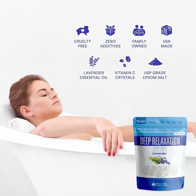 Deep Relaxation Bath Salt 32 Ounces Epsom Salt - Image 7