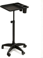 Salon Rolling Tray, Height Adjustable Tattoo Tray Rolling Cart, Storage Utility by Roixeeds
