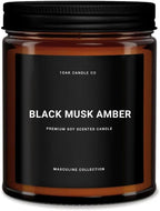 1OAK Black Musk Amber Candle by 1OAKCandleCo