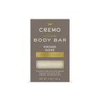 Cremo Exfoliating Body Bar for Men, Vintage Suede Scent, Cleanses and Hydrates by CremoCompany