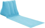2X Inflatable Outdoor Sun Bath Beach Mat Pillows Flocking Beach Chairs - Image 2