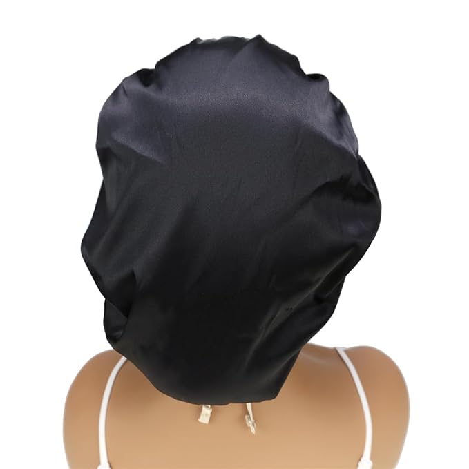 Adjustable Silk Satin Bonnet Hair Care Caps - Image 9