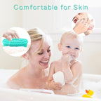 3 Pack Silicone Body Scrubber, Soft Silicone Loofah Exfoliating Body Scrubber - Image 5