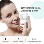 TOUCHBeauty 360° Rotating, 3 in 1 Interchangeable Facial Cleansing Brush Set - Image 7