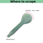 Jade Gua Sha Massage Tools Facial Tool Natural Green Gua Sha Anti Aging Facial - Image 5