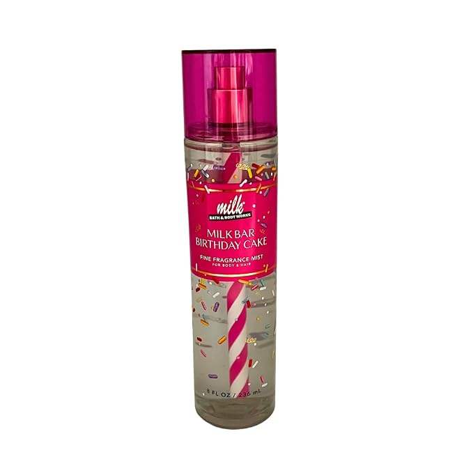 Bath & Body Works MILK BAR BIRTHDAY CAKE Fine Fragrance Mist & Body Cream 2pc - Image 6