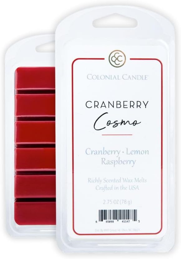 Colonial Candle Cranberry Cosmo Wax Melts, Wax Melt Warmer Cubes, Long Lasting - Image 3